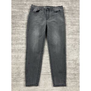 DG2 Diane Gilman Jeans Womens‎ 12 Gray Denim Skinny Cotton Blend